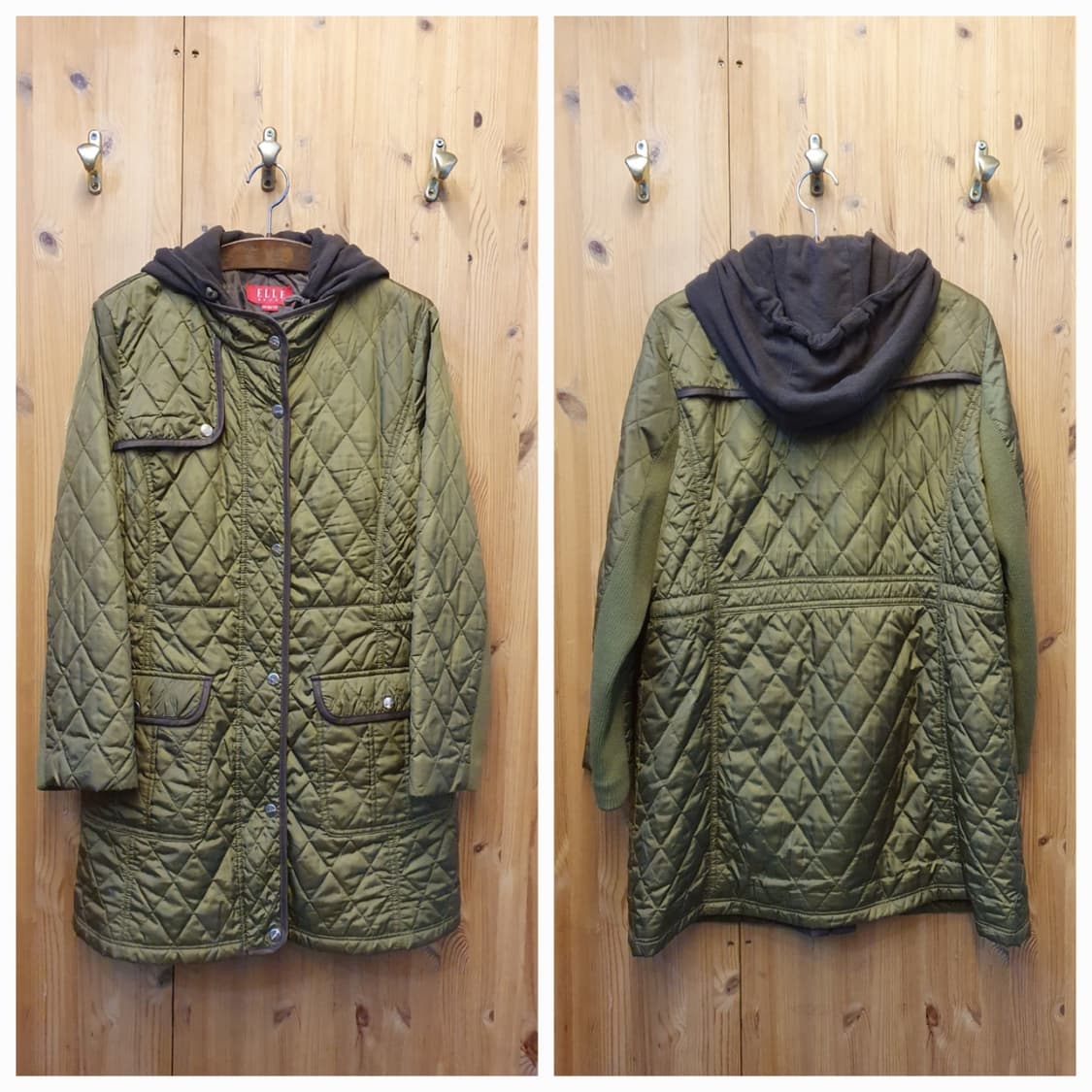 55.엘르 퀼팅 후드점퍼 상품이미지10