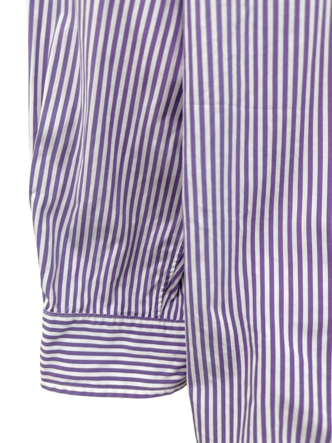 00s 폴로 스트라이프 셔츠 화이트&퍼플 (2XL) 상품이미지5