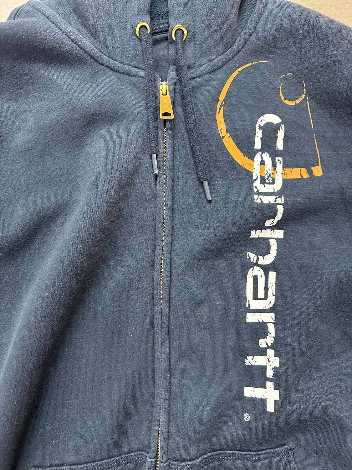 🔥칼하트 오리지널핏 풀집업 후드 (네이비)🔥 상품이미지5