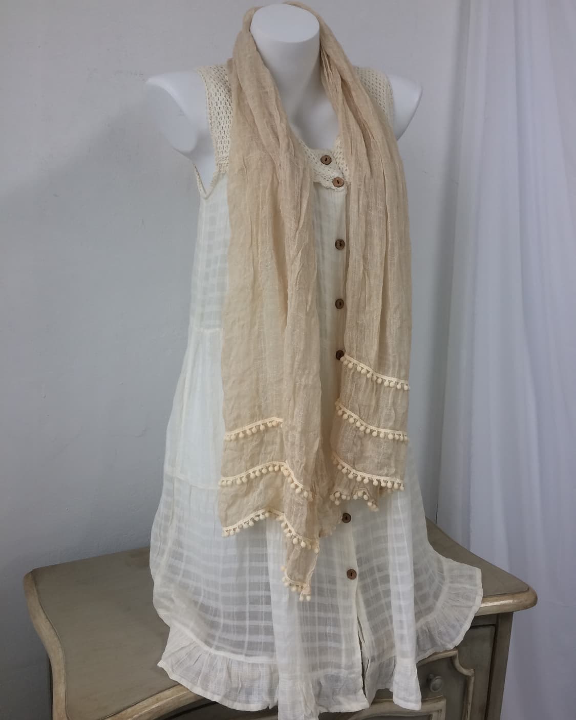 pom pom point scarf 상품이미지3