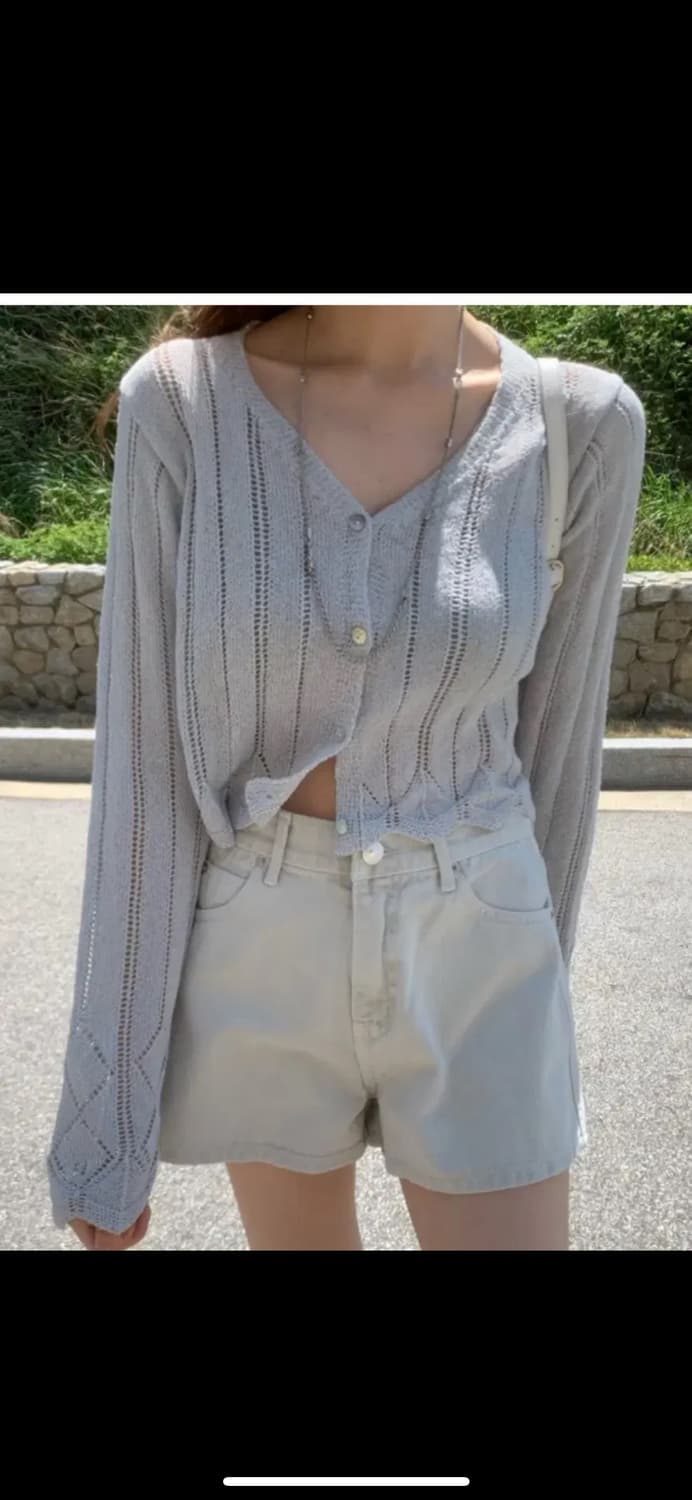 포스터 발리 린넨 가디건 연그레이 상품이미지1