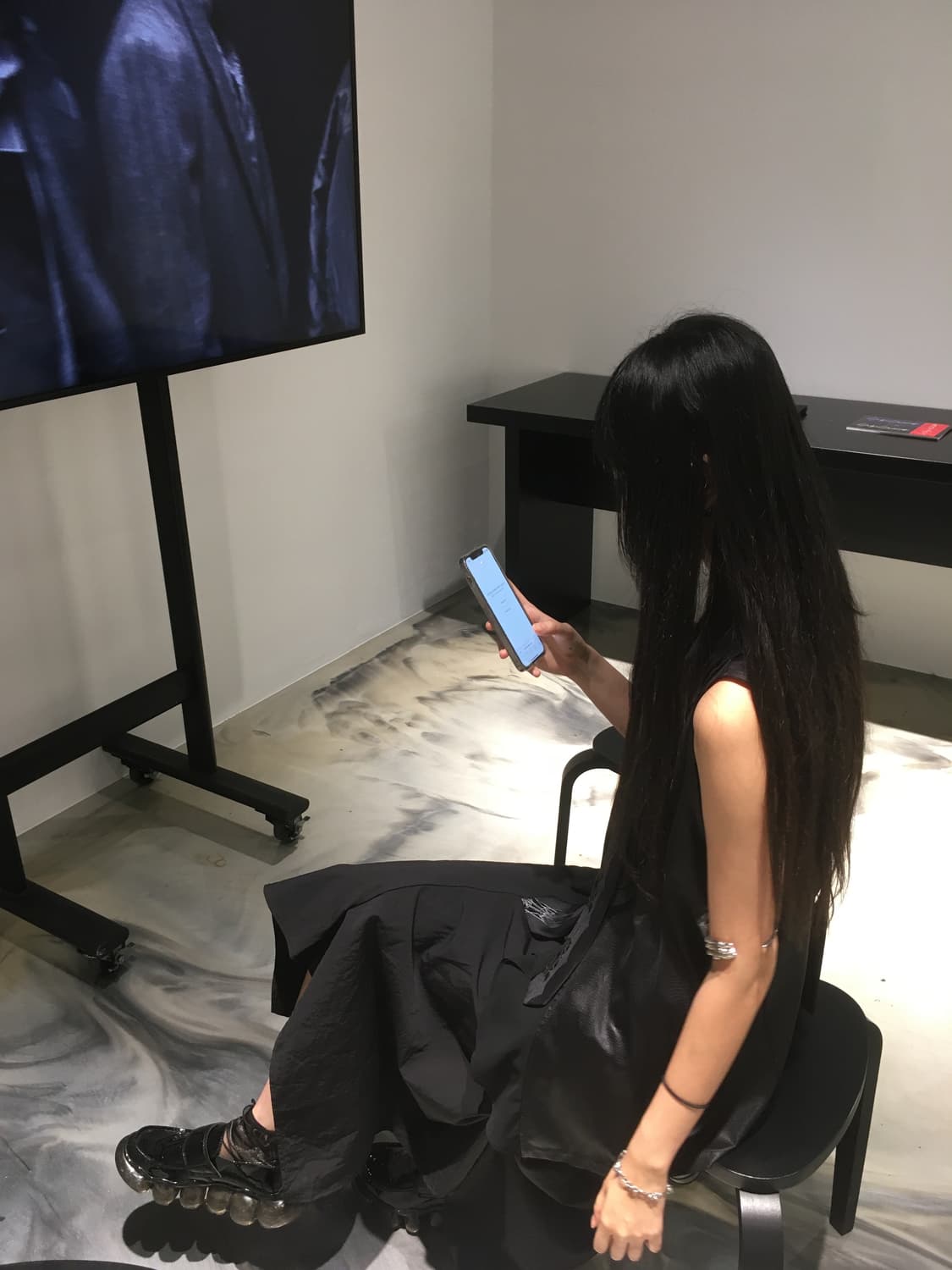 Grounds jewelry loafer black leather 상품이미지2