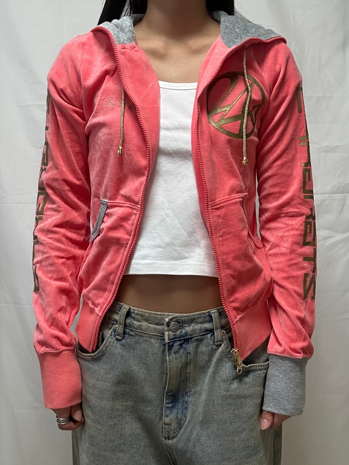 빈티지 Y2K 투웨이 후드 집업 상품이미지1