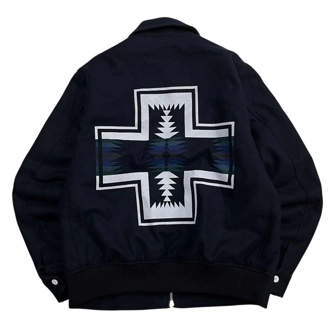 킴존스 x GU 네이비 나바호 워크자켓 상품이미지4