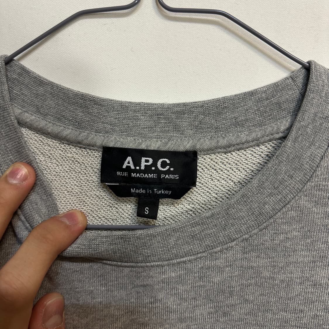 APC VPC 맨투맨 그레이 S(90) 상품이미지2