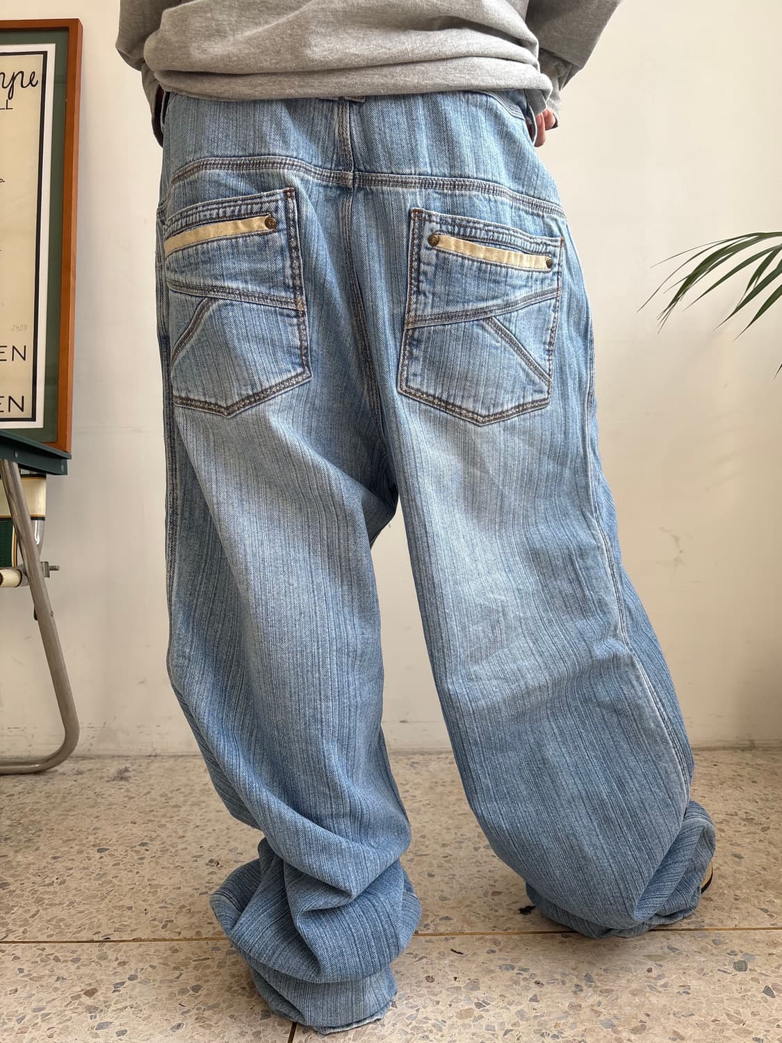 90s’빈티지 자수 힙합팬츠 상품이미지4