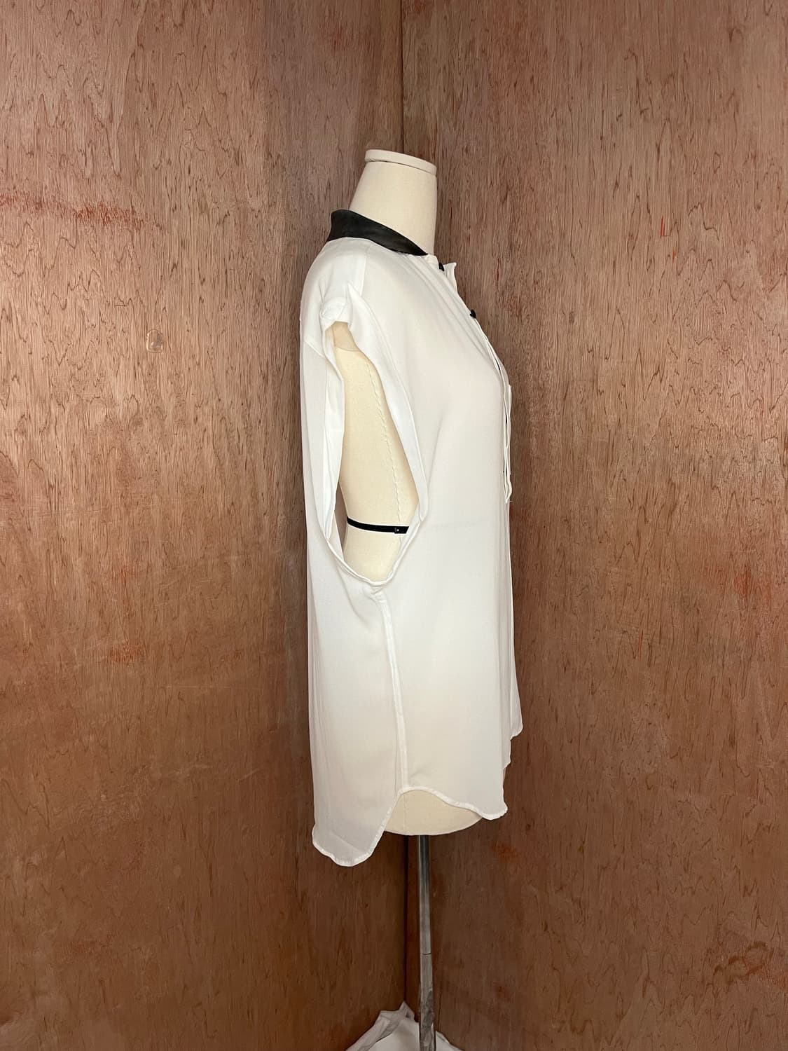 토가 풀라 콘트라스트 칼라 큐프라 셔츠 상품이미지2