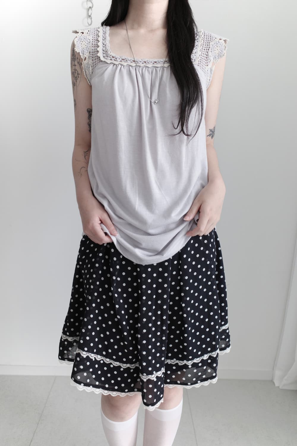 lace sleeveless 상품이미지5