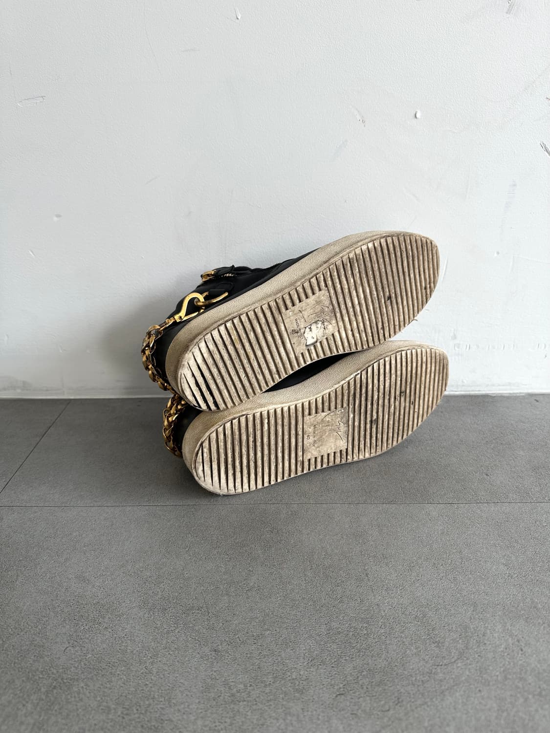 쥬세페자노티 오피움 블랙 체인 하이탑 스니커즈 상품이미지7