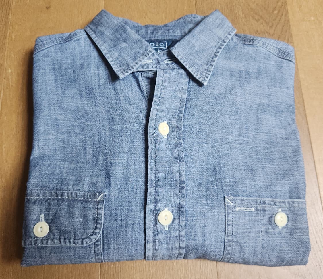 폴로 랄프로렌 샴브레이 데님셔츠(M) 상품이미지2