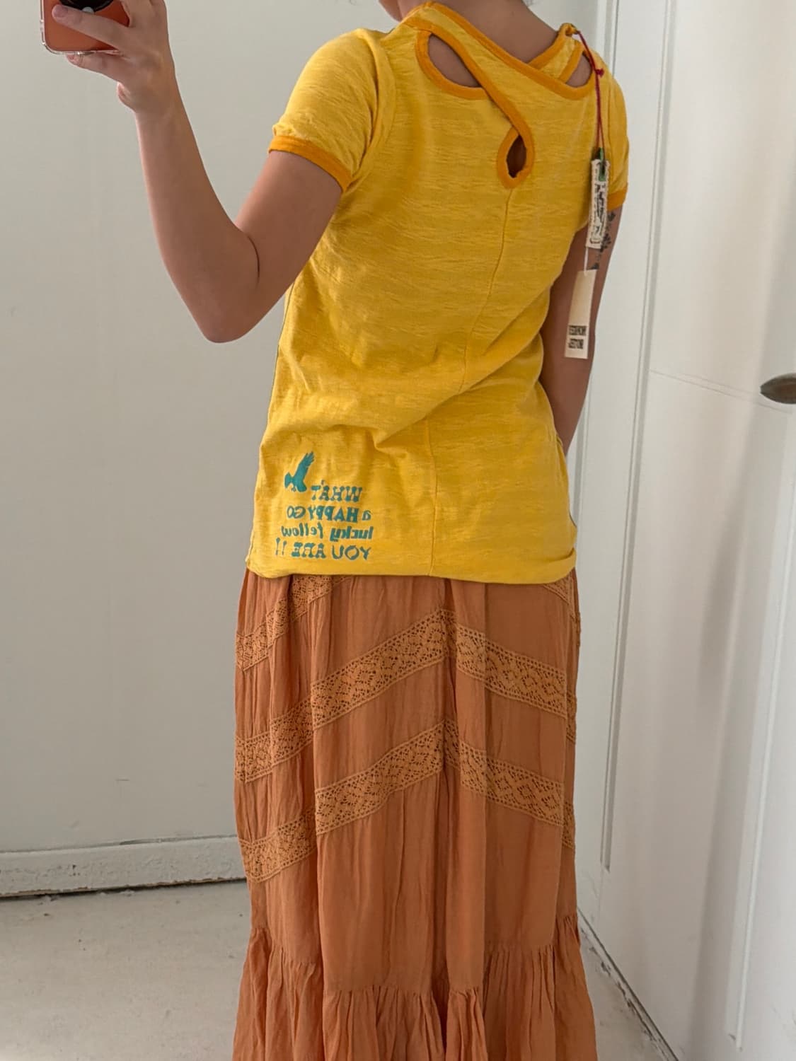 일본빈티지 모리 자수 반팔티 상품이미지2