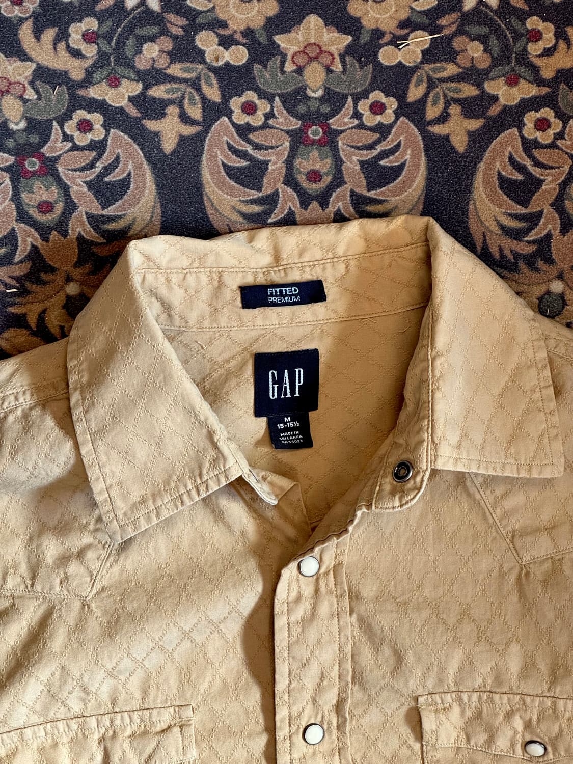 올드 갭 자카드 패턴 웨스턴셔츠 상품이미지2