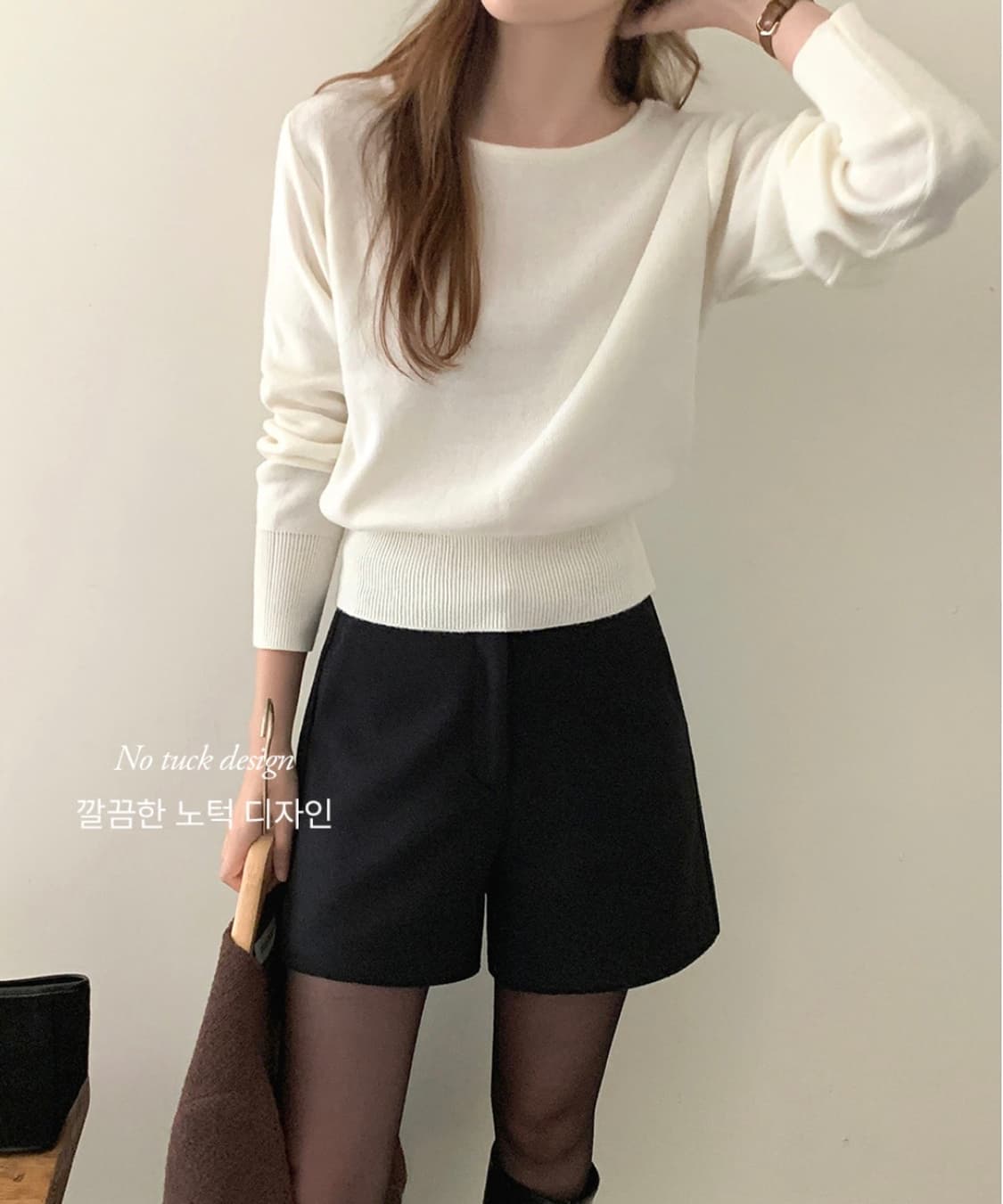 메리어라운드 ofm 베이커 울 노턱 팬츠 반바지 상품이미지6