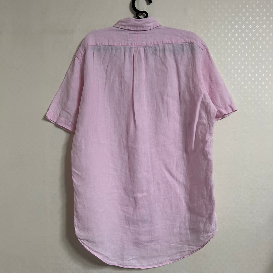 폴로 랄프로렌 린넨 반팔 셔츠 핑크 S  상품이미지7