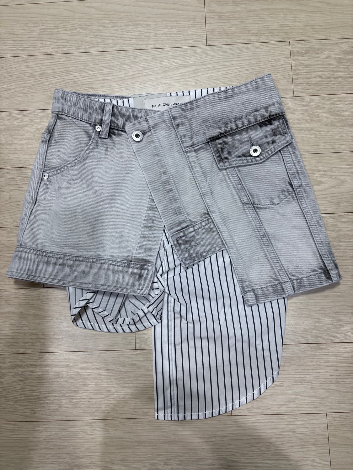 [S] 펑첸왕 셔츠 레이어드 스커트 상품이미지1