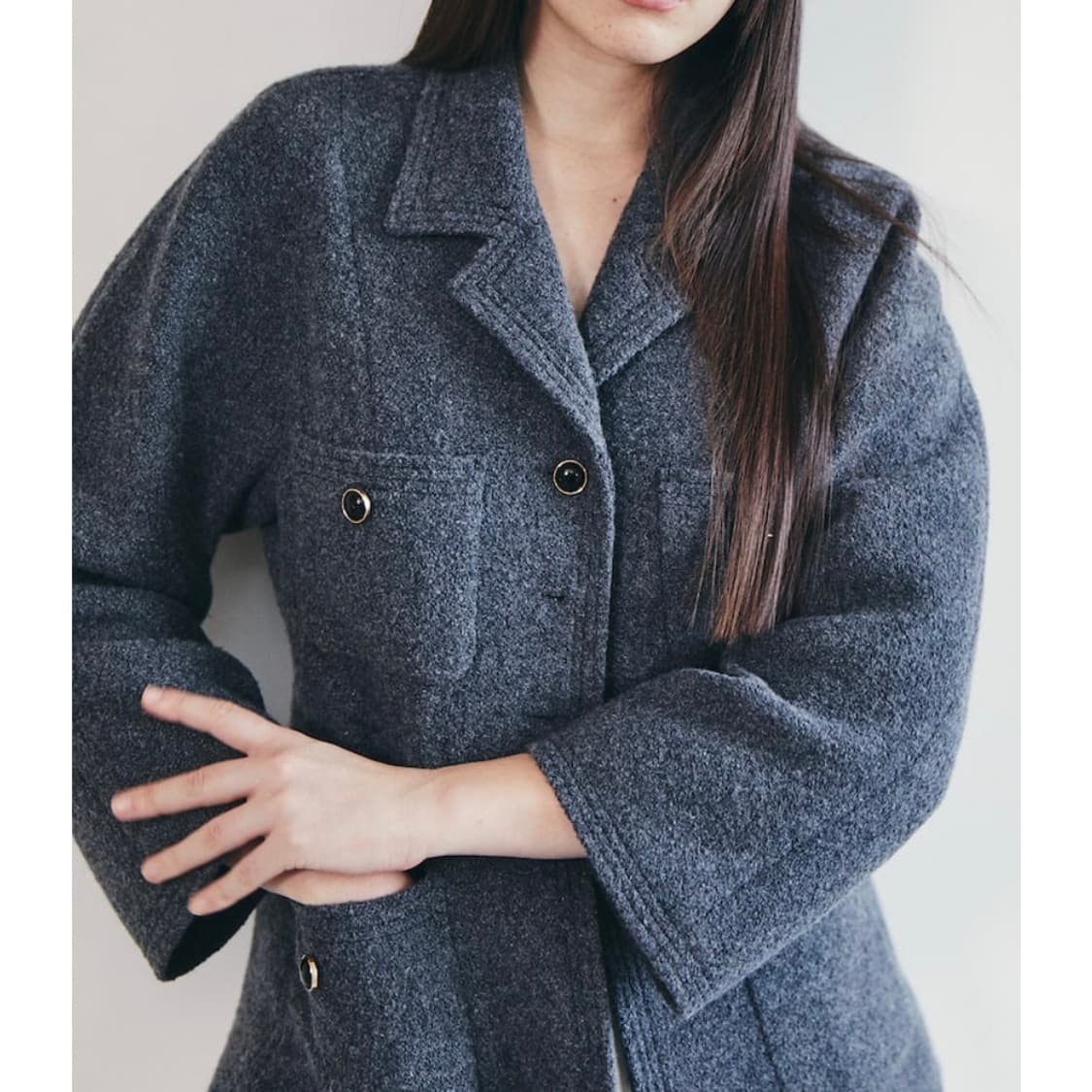 디에퍼처 Jeanne Tweed Jacket Grey 상품이미지1