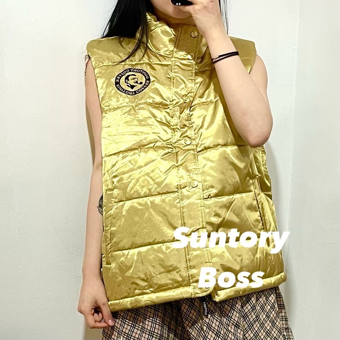 산토리 보스 골드 샤틴 패딩 베스트 상품이미지1