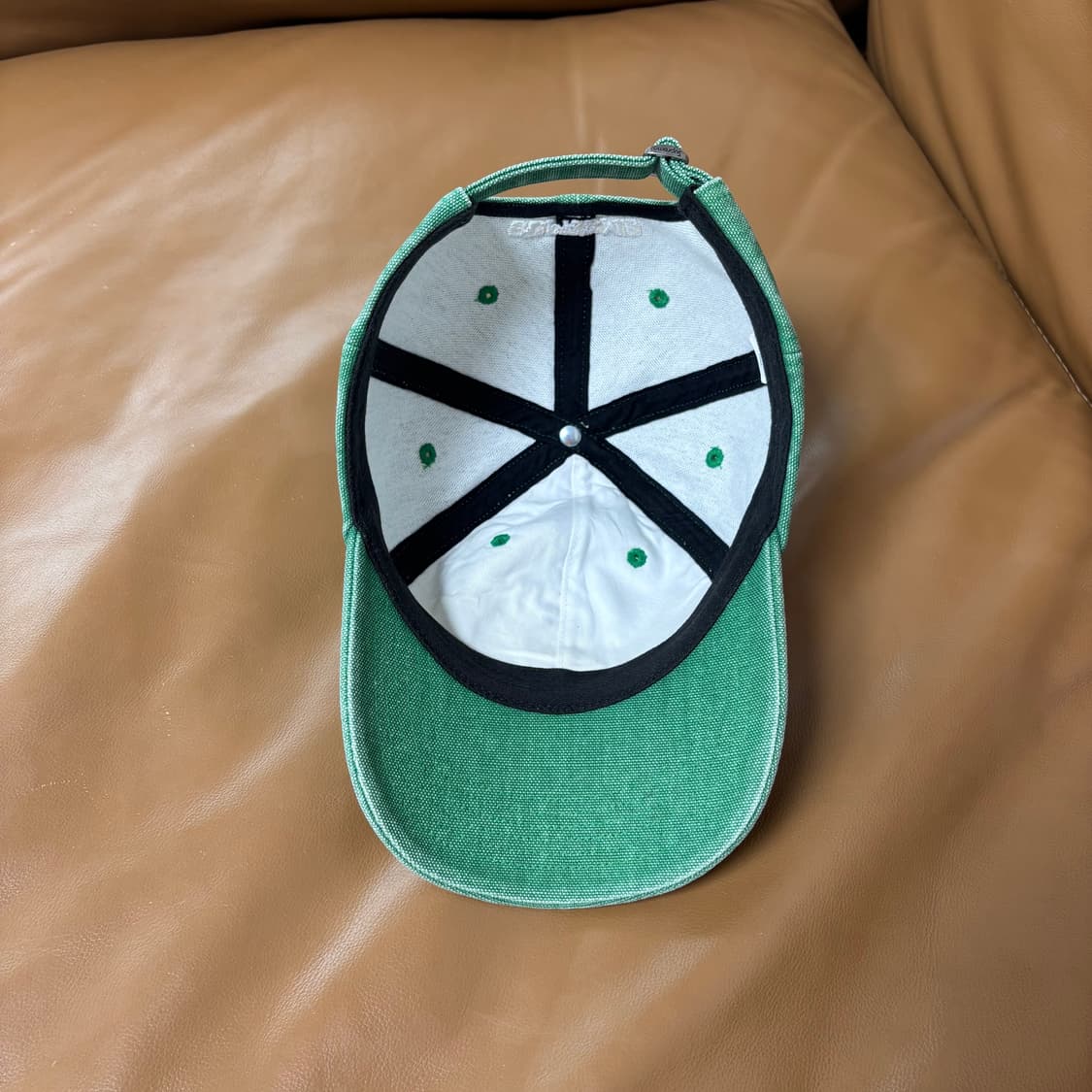 슈프림 S로고 볼캡 모자 워시드 그린 상품이미지6