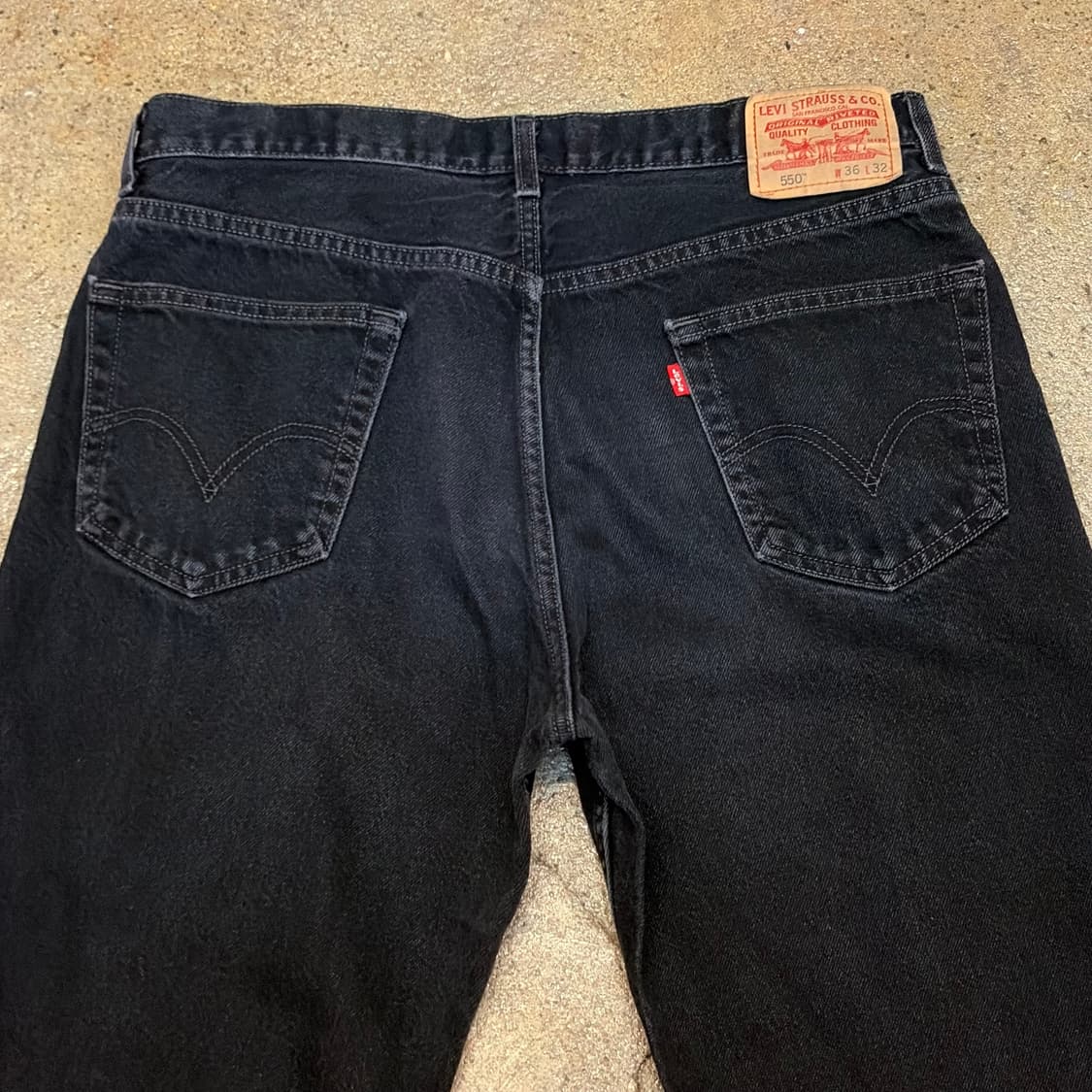USA 빈티지 리바이스 550 블랙진 청바지 상품이미지7