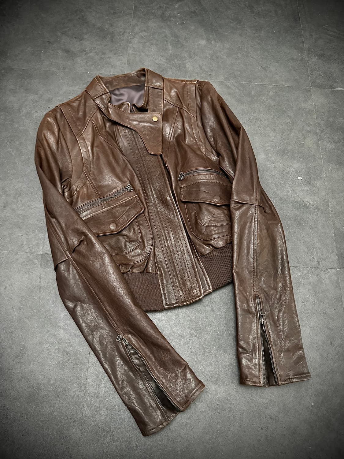 Real leather jacket 상품이미지2
