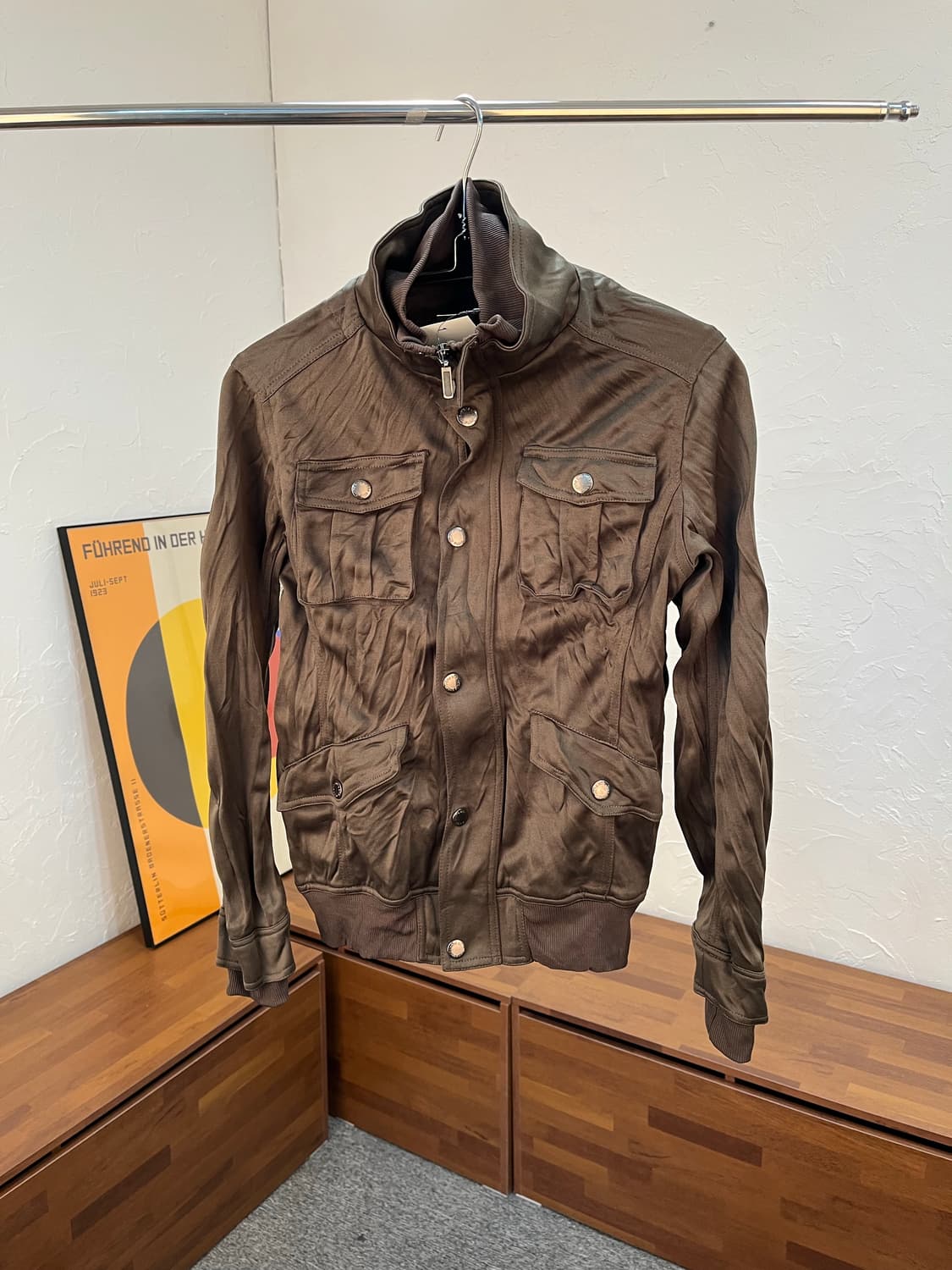 IN THE ATTIC 주름 저지 집업 자켓 상품이미지1