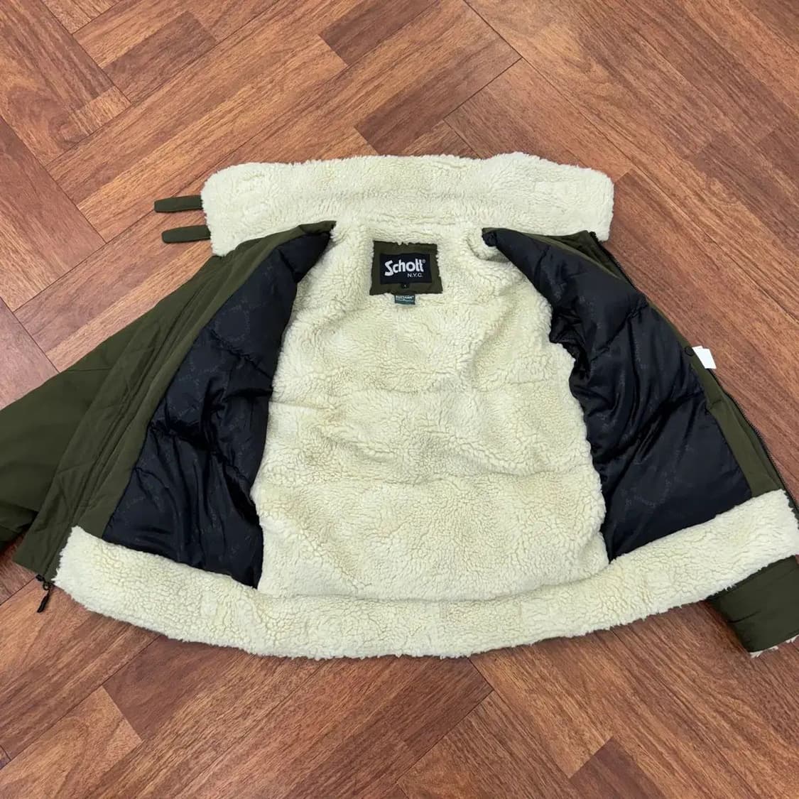 L 재팬 쇼트 B-3 양털 덱 패딩 자캣 상품이미지5