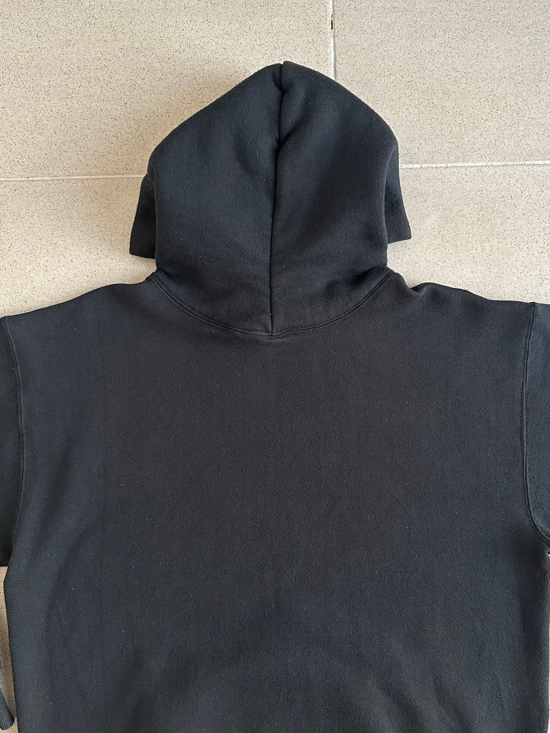 90s 빈티지 러셀 후드 블랙 XXL USA 상품이미지6