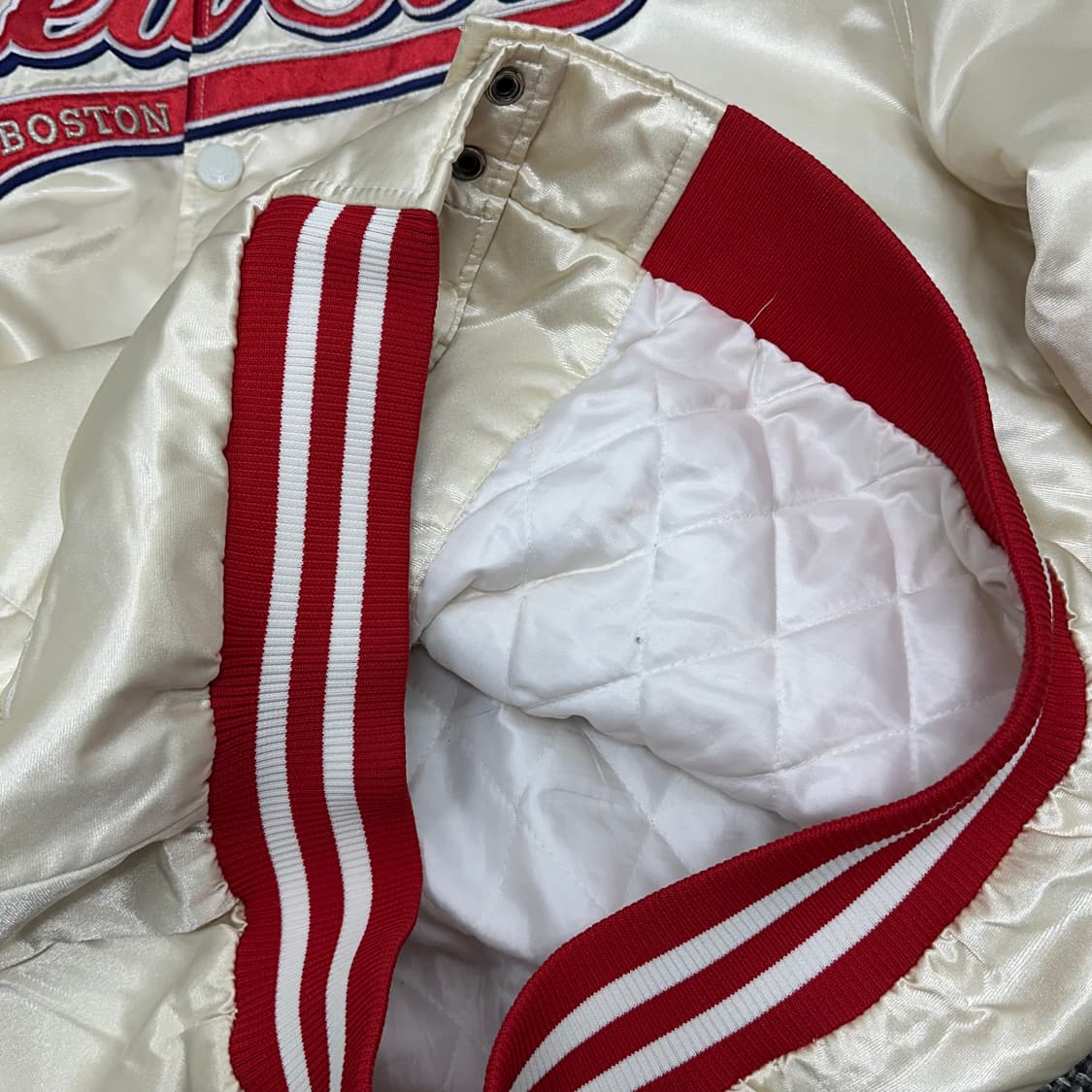 MLB 00s 올드스쿨 보스턴 레드삭스 새틴 야구점퍼 100 상품이미지7