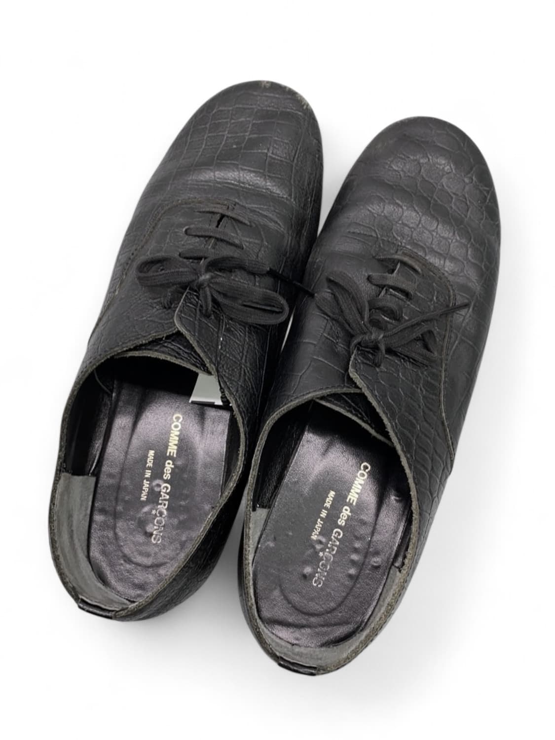 꼼데가르송 뱀피 디자인 가죽 플랫슈즈 상품이미지3