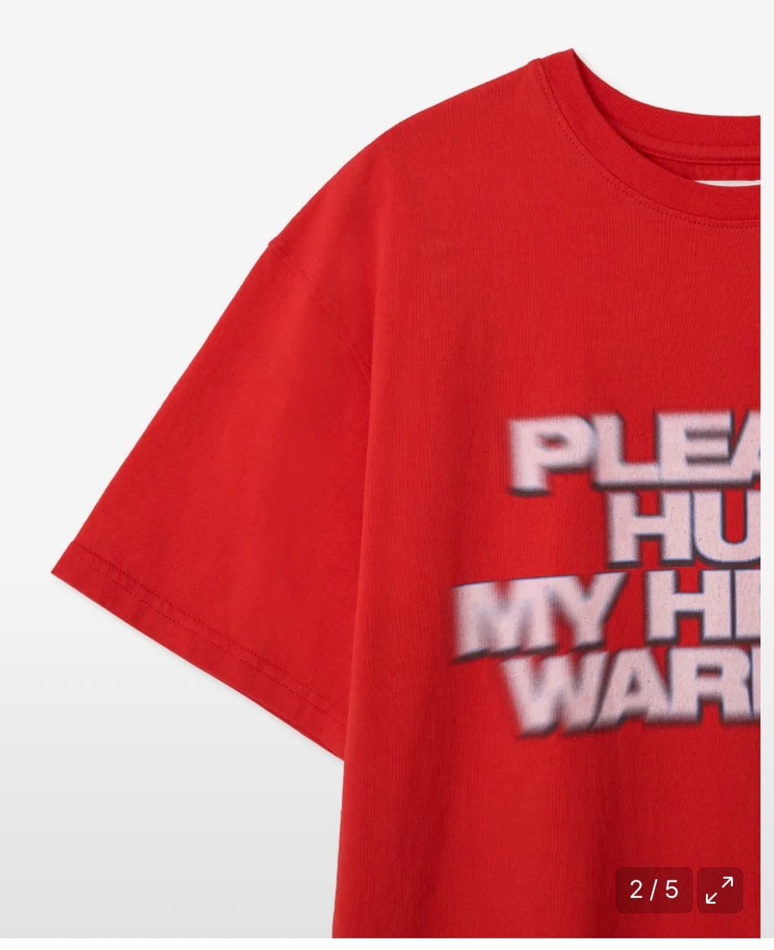 aeae 에이이에이이 핏어팻 티셔츠 레드 1size 상품이미지2