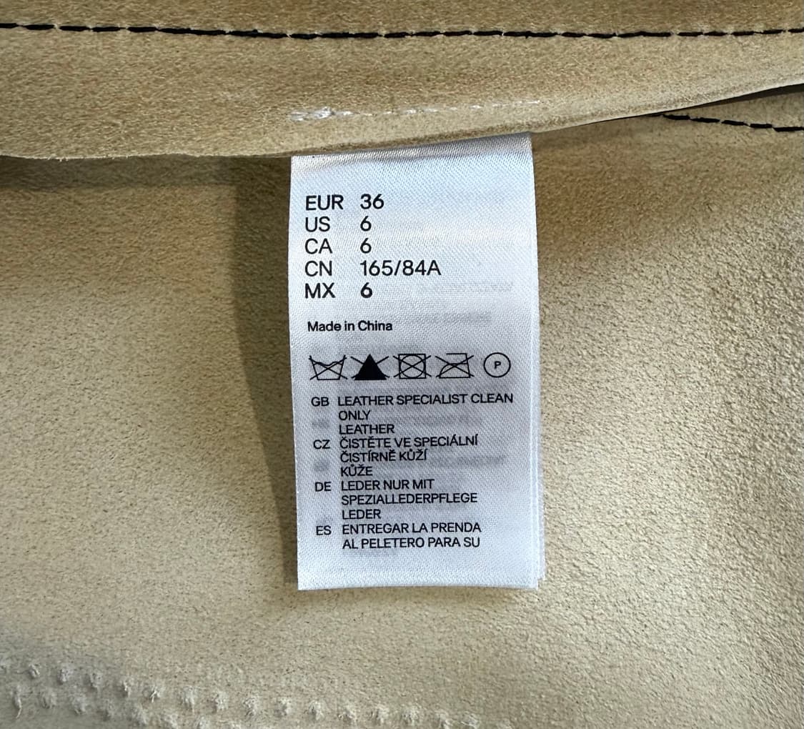 메종 마르지엘라 X H&M 레더 바이커 자켓 상품이미지8