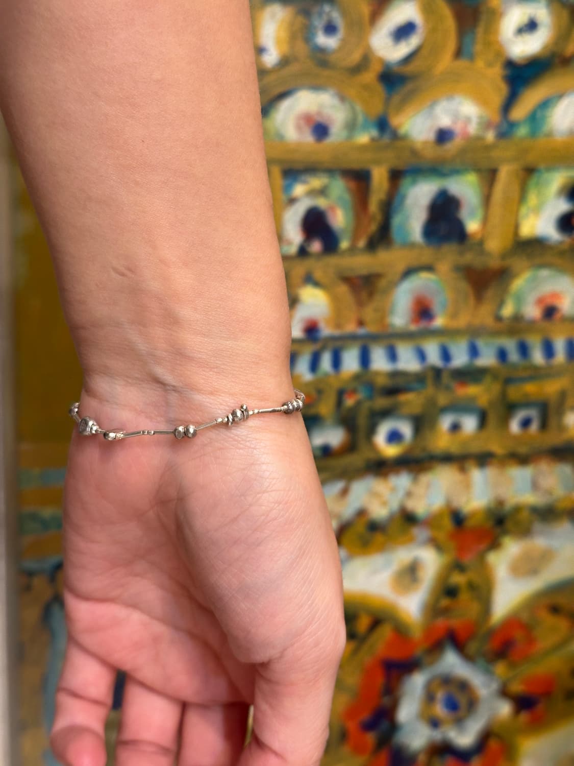 Musta karensilver banding bracelet 상품이미지6