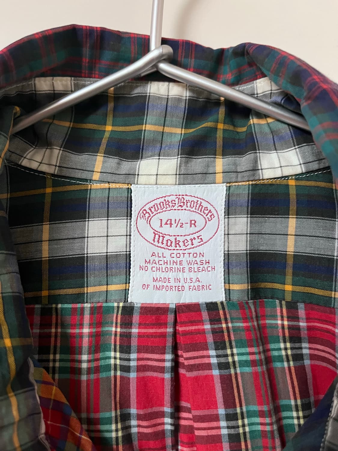 브룩스 브라더스 made in USA 체크셔츠 상품이미지4