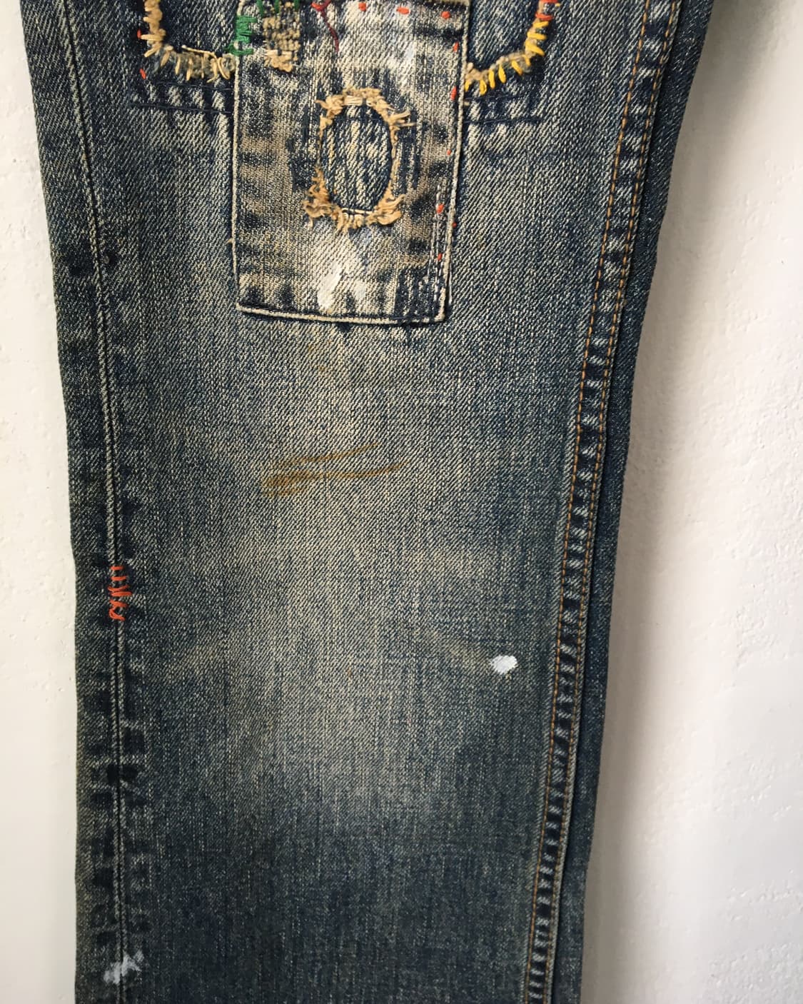 Grunge stitch point denim pants 상품이미지5