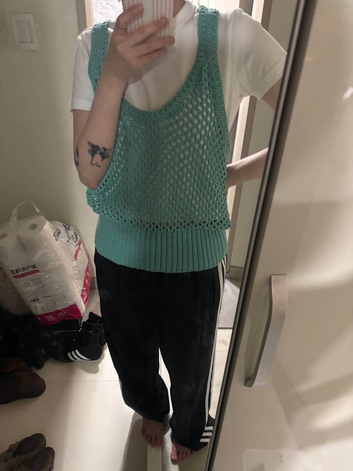 net knit top 상품이미지1