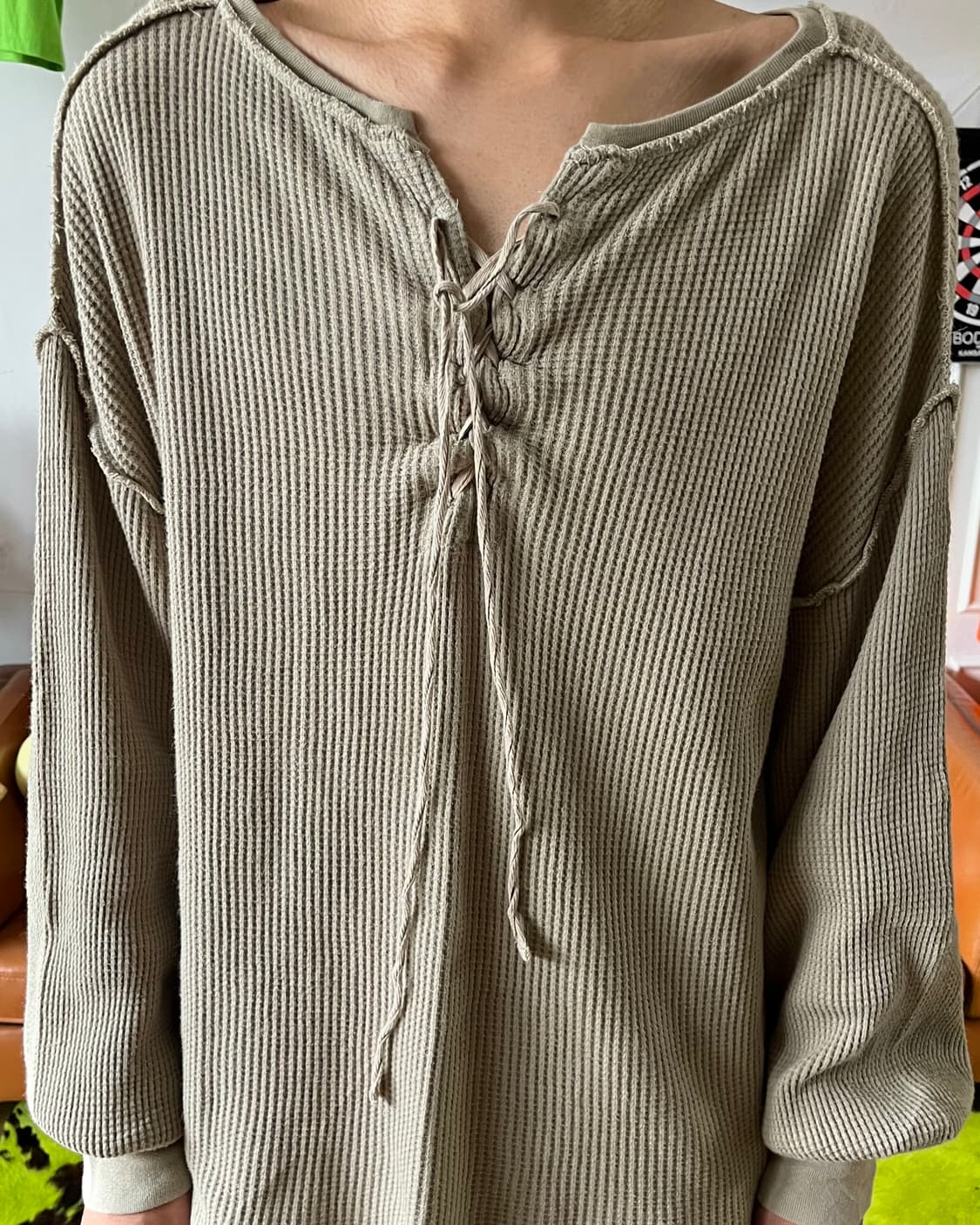 Chico Japanese Lace-up Waffle Knit 상품이미지3