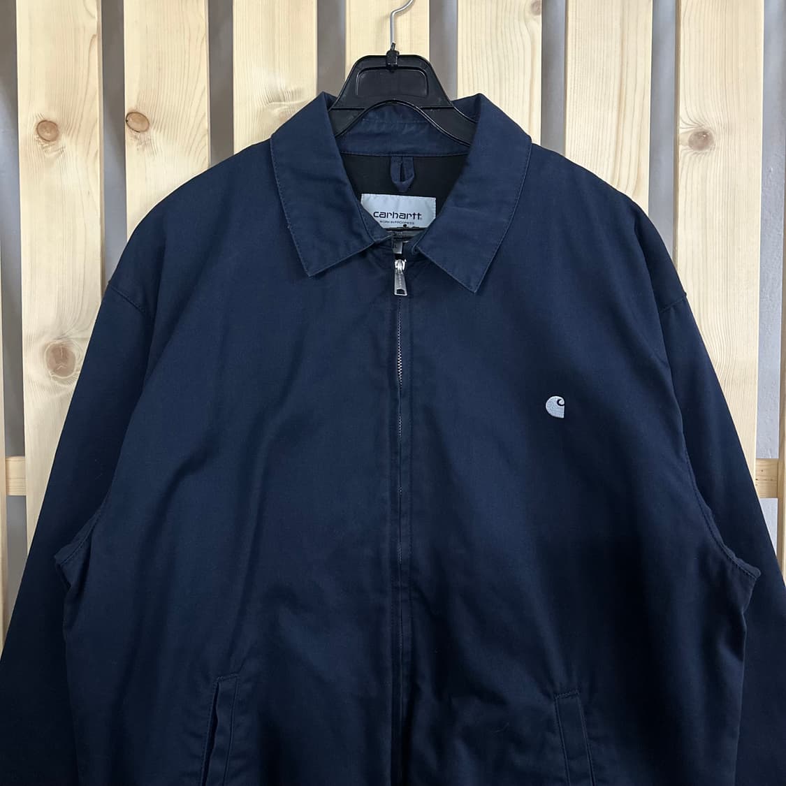 (L) 칼하트 WIP 네이비 메디슨 자켓 블루종 봄버 상품이미지3
