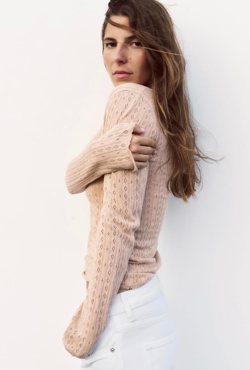 ZARA 자라 아일렛 포인텔 티셔츠, 자라 아일렛 티셔츠 상품이미지2