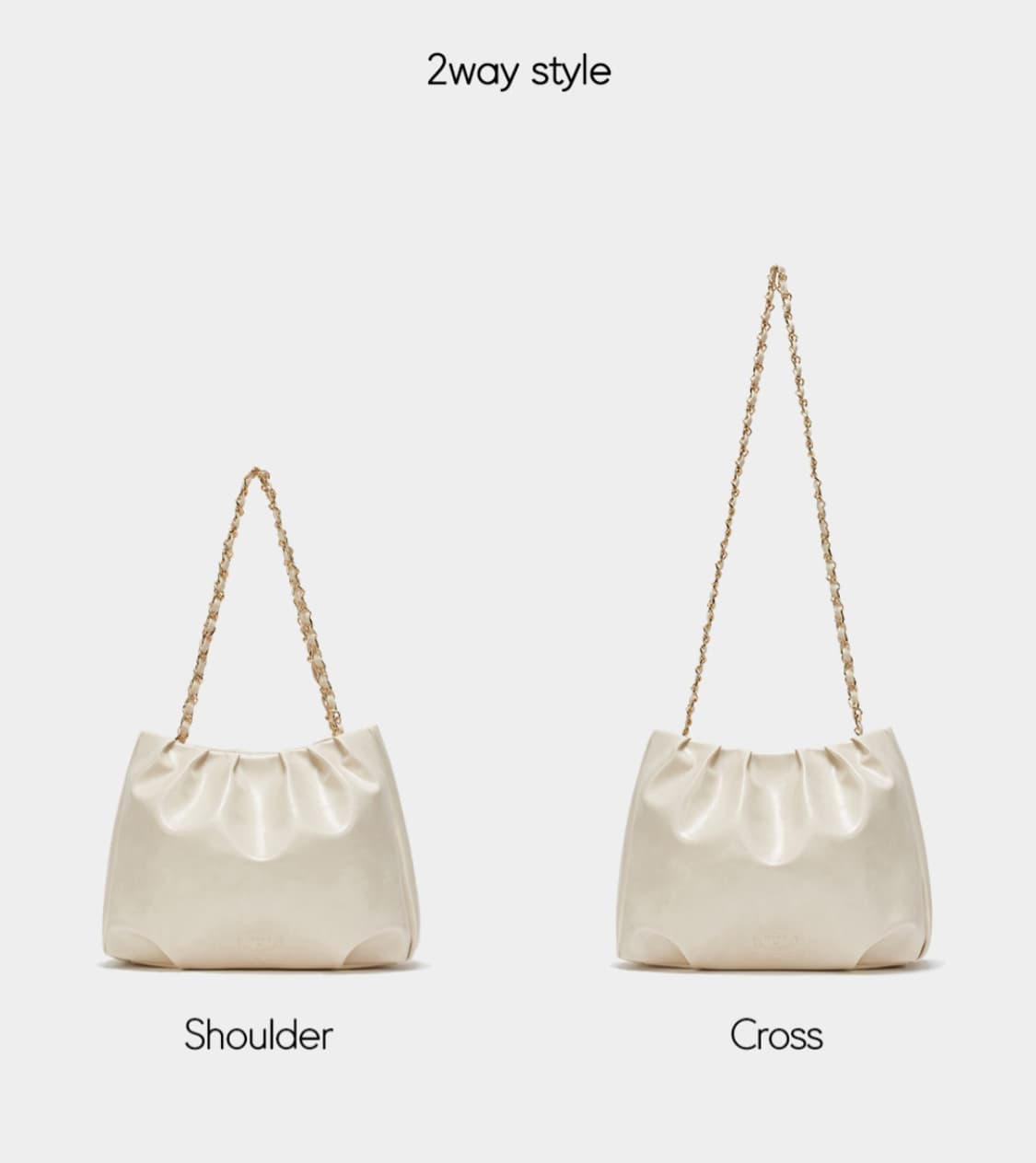 엠제이드 체인 숄더백 아이보리 가방 상품이미지10