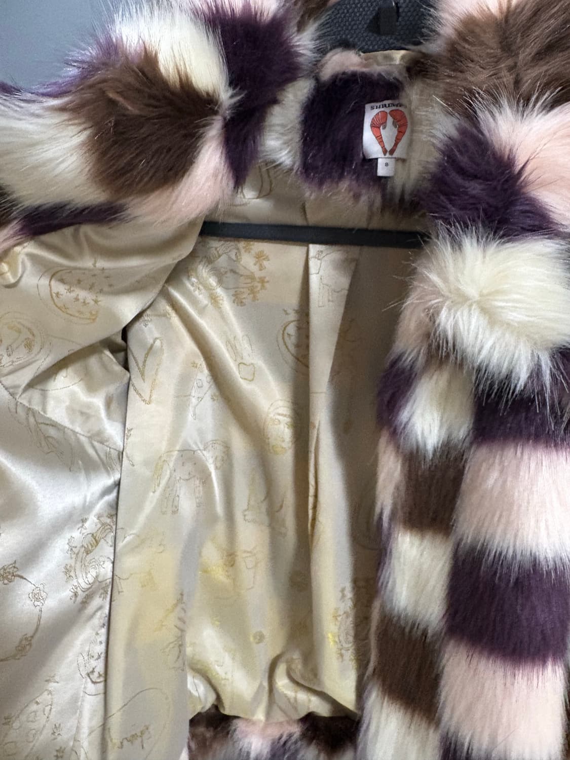 쉬림프 체크 퍼 아우터 8사이즈 상품이미지6