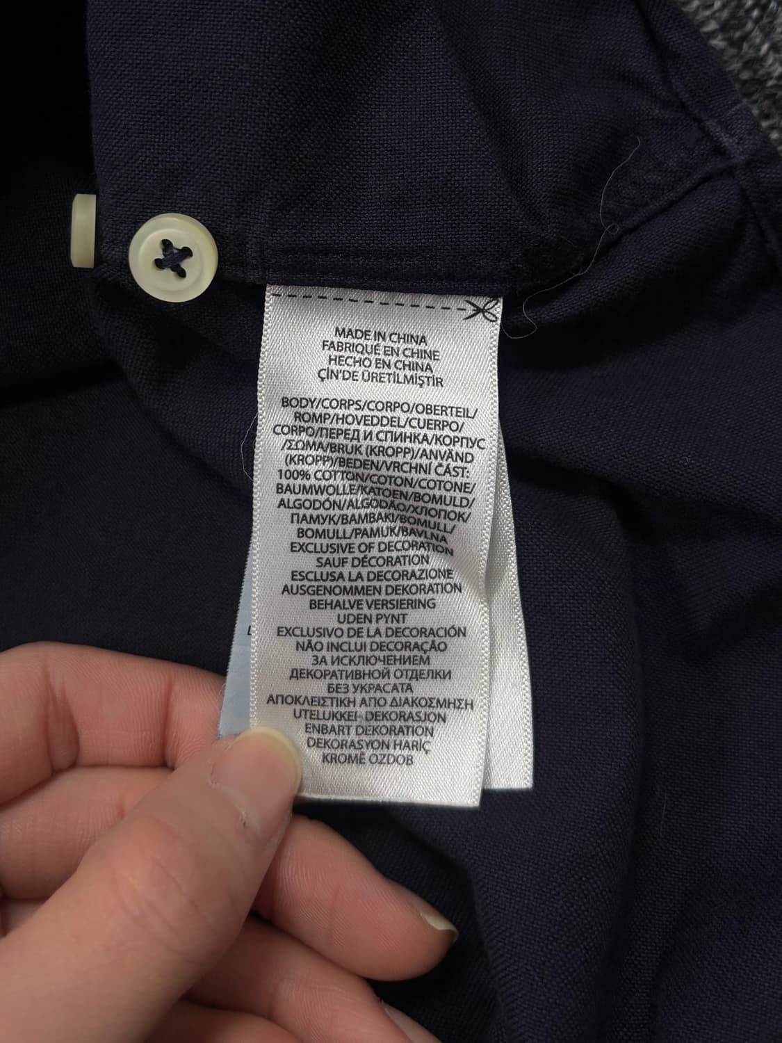 폴로 클래식 핏 네이비 셔츠 상품이미지6