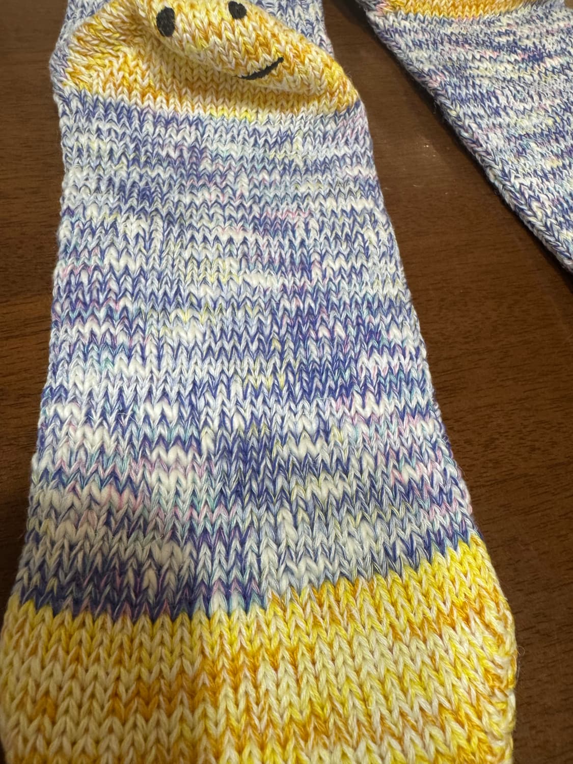 캐피탈 56피스3X1 립레인보위 해피힐 퍼플그레이 양말(새상품) 상품이미지5