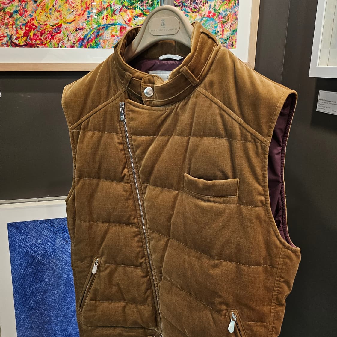 브루넬로 쿠치넬리 스웨이드 코듀로이 바이커 신상 베스트 상품이미지2