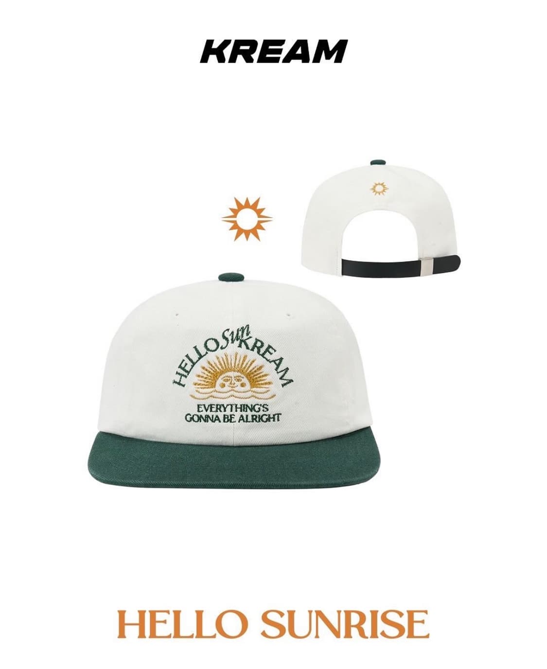 헬로선라이즈 크림 콜라보 캡 (Hello Sun Kream) 상품이미지1