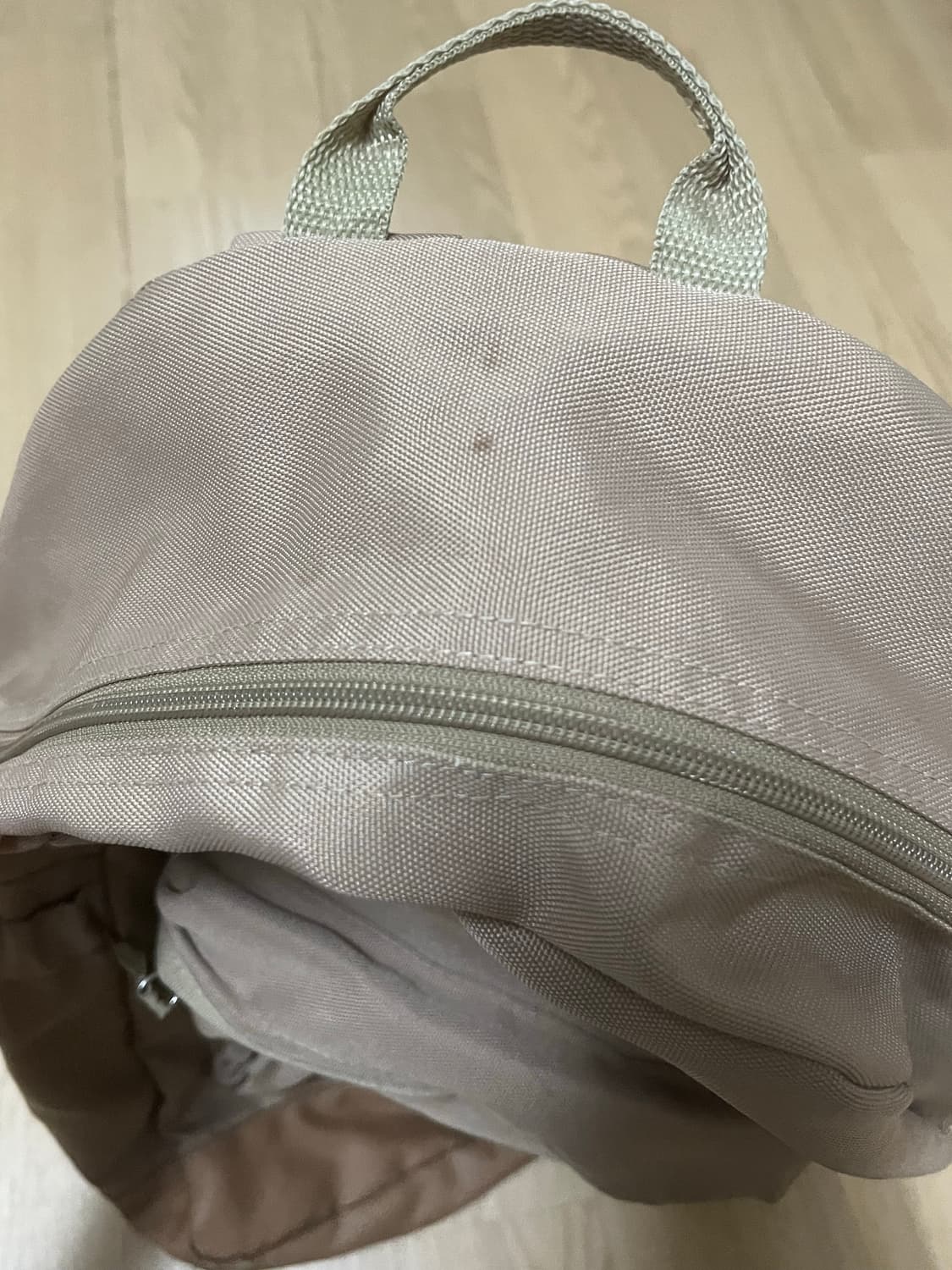 무인양품 베이지색 백팩 륙색 상품이미지4