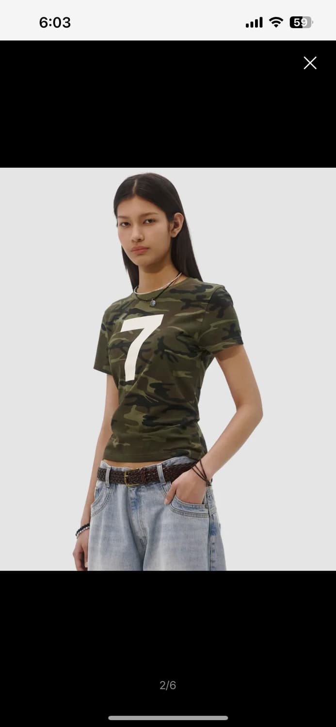 테이크이지 카모 넘버링 숏슬리브 상품이미지1
