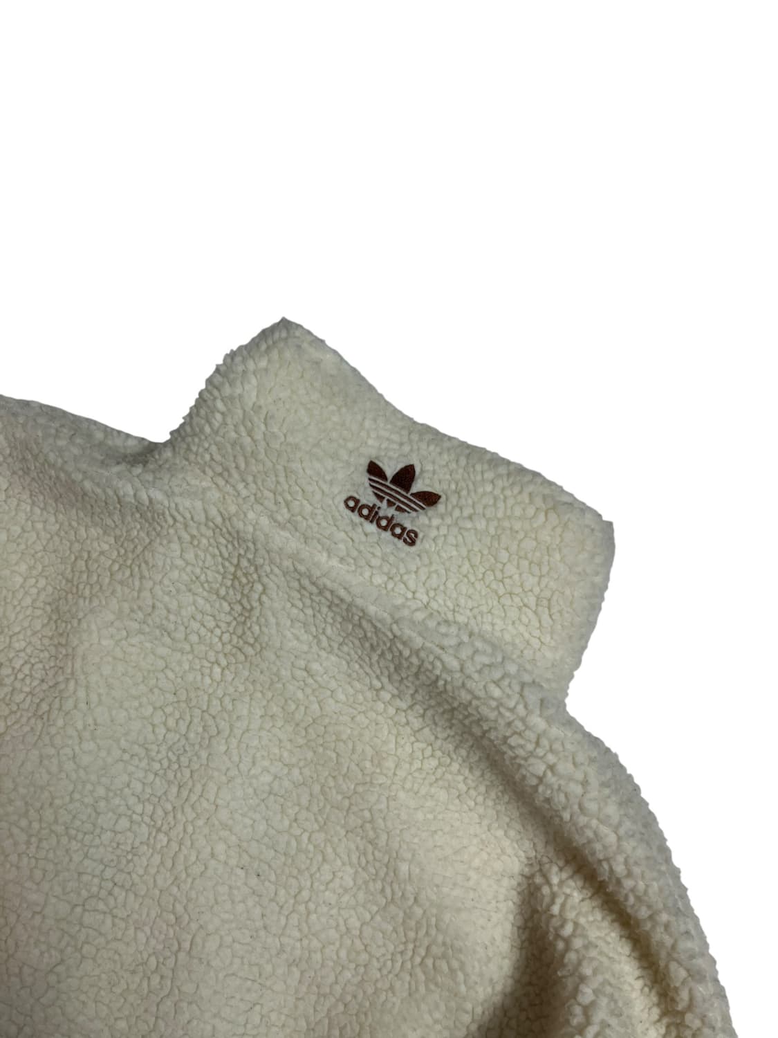 아디다스 후리스 집업 아이보리 브라운 S 상품이미지4