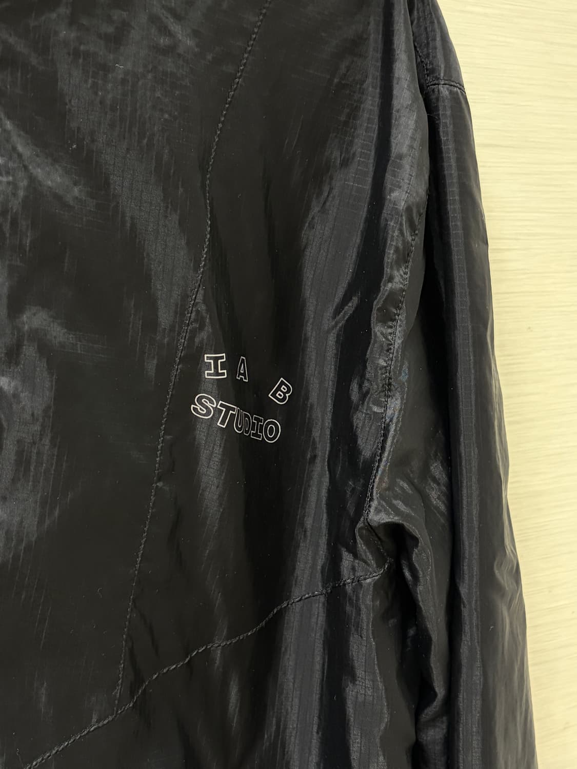 아이앱 스튜디오 립스탑 윈드 자켓 블랙 상품이미지2