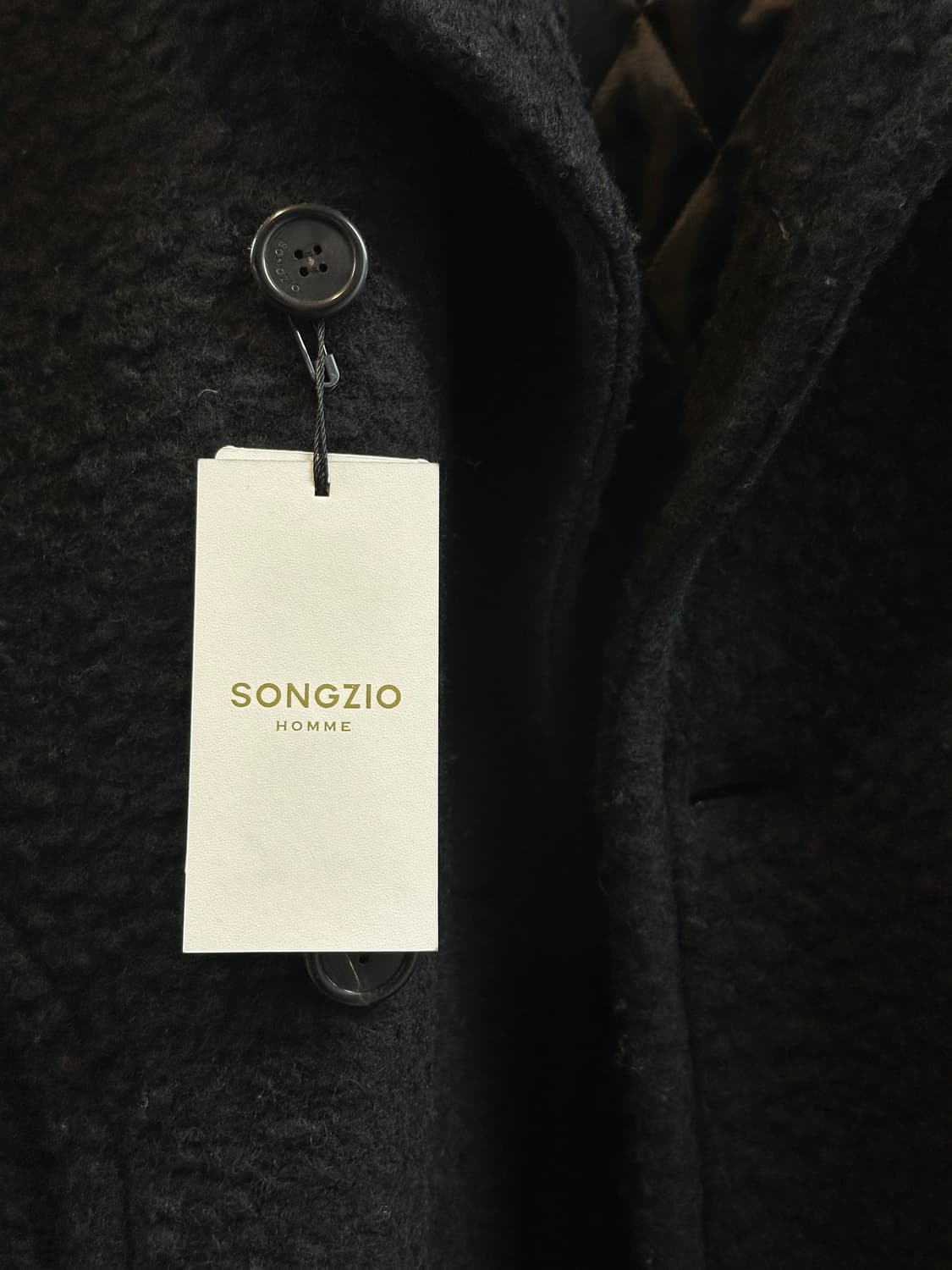 송지오 시그니처 헤비부클레 롱 코트 (48) 상품이미지5