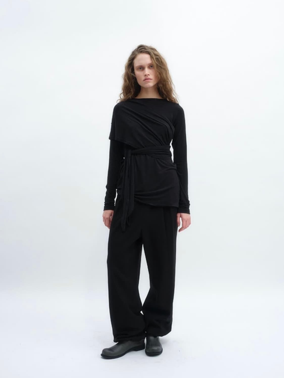 리포스 repos Wrap Jersey T-shirts 상품이미지4